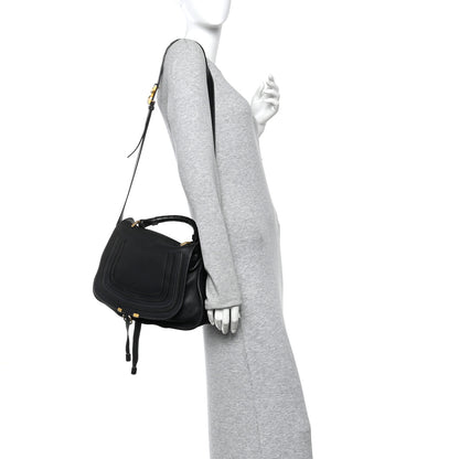 Chloe Calfskin Medium Marcie Top Handle Bag Black 2 of 11