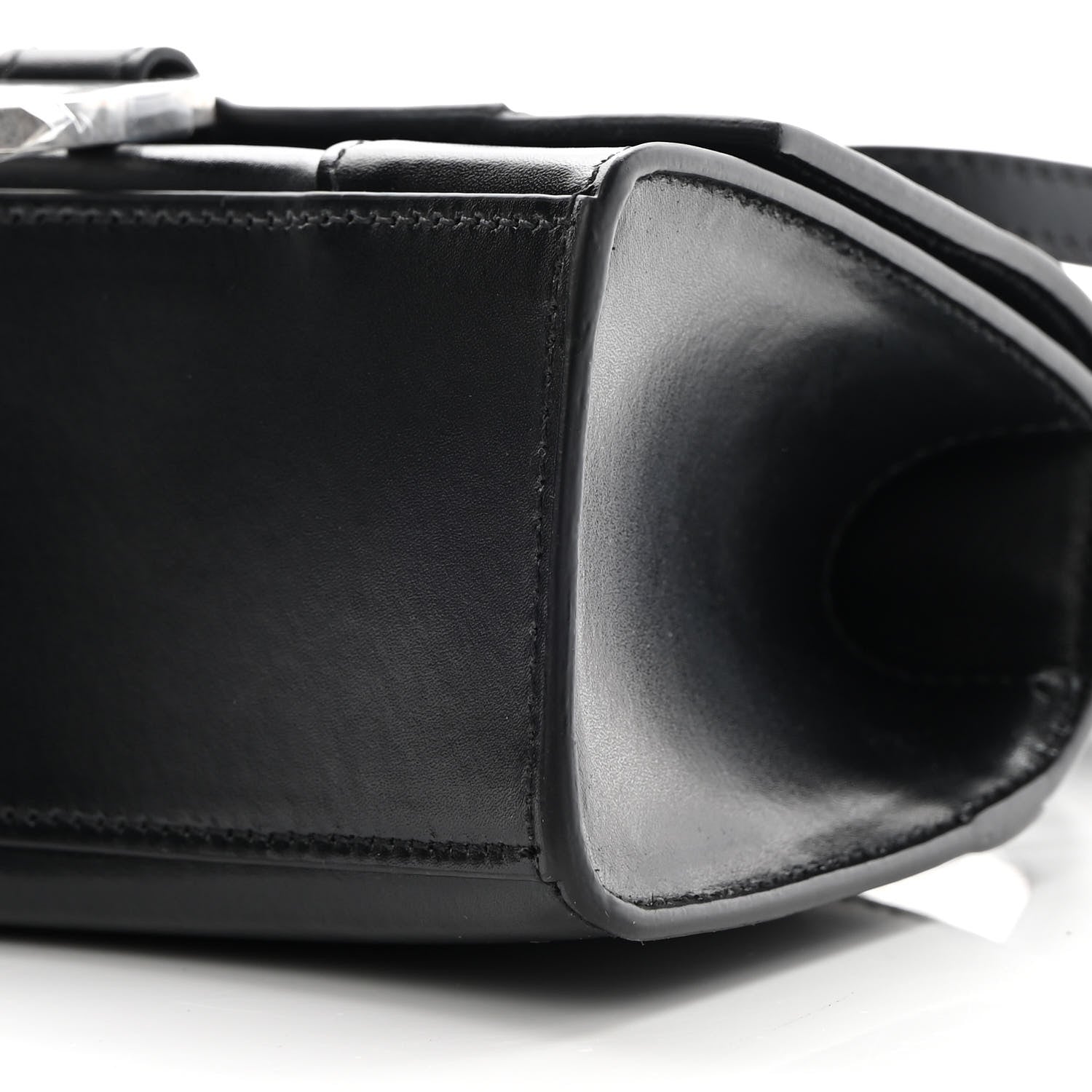 Balenciaga Shiny Box Calfskin Hourglass Top Handle Bag XS Black 11 of 14