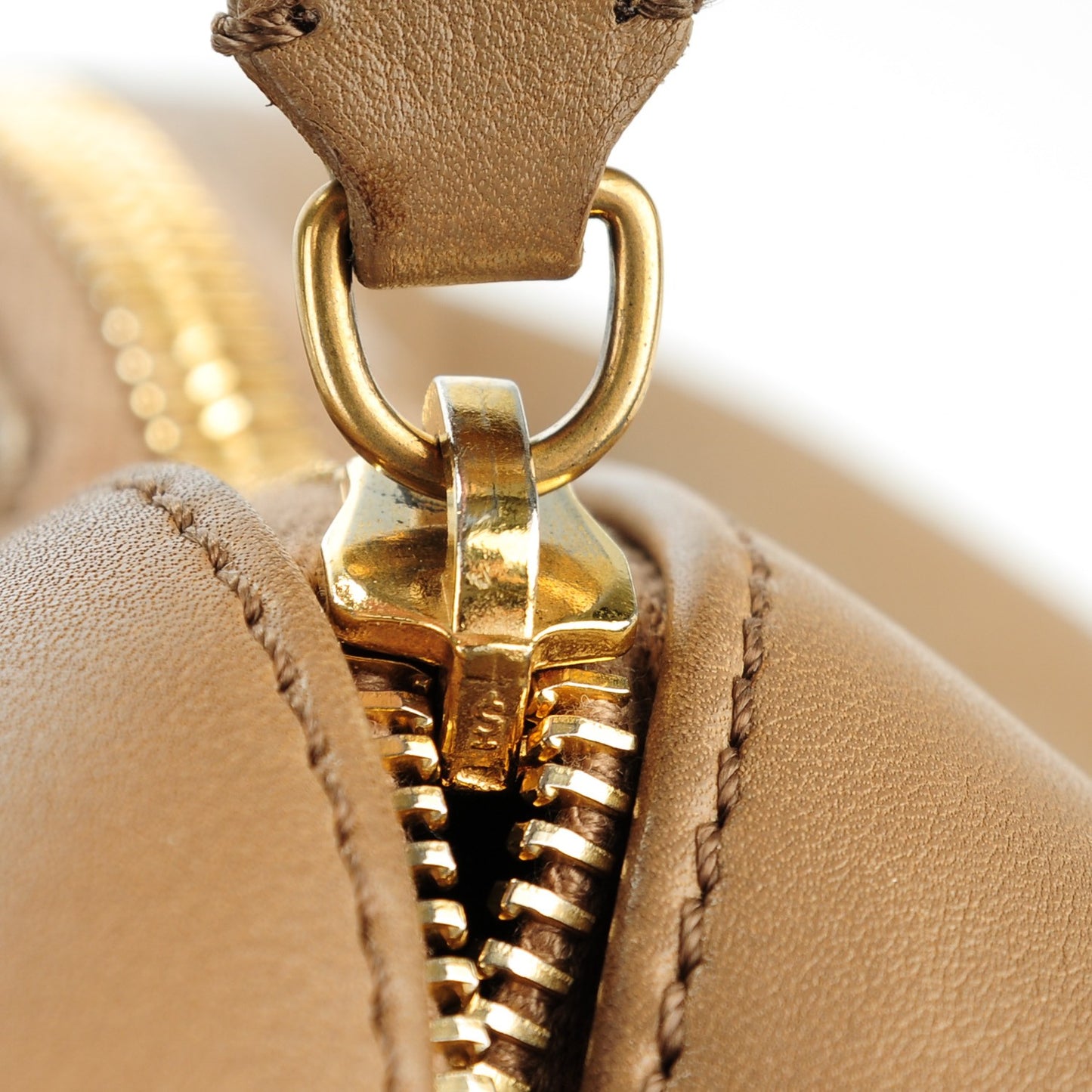 Calfskin Bowler Bag Beige