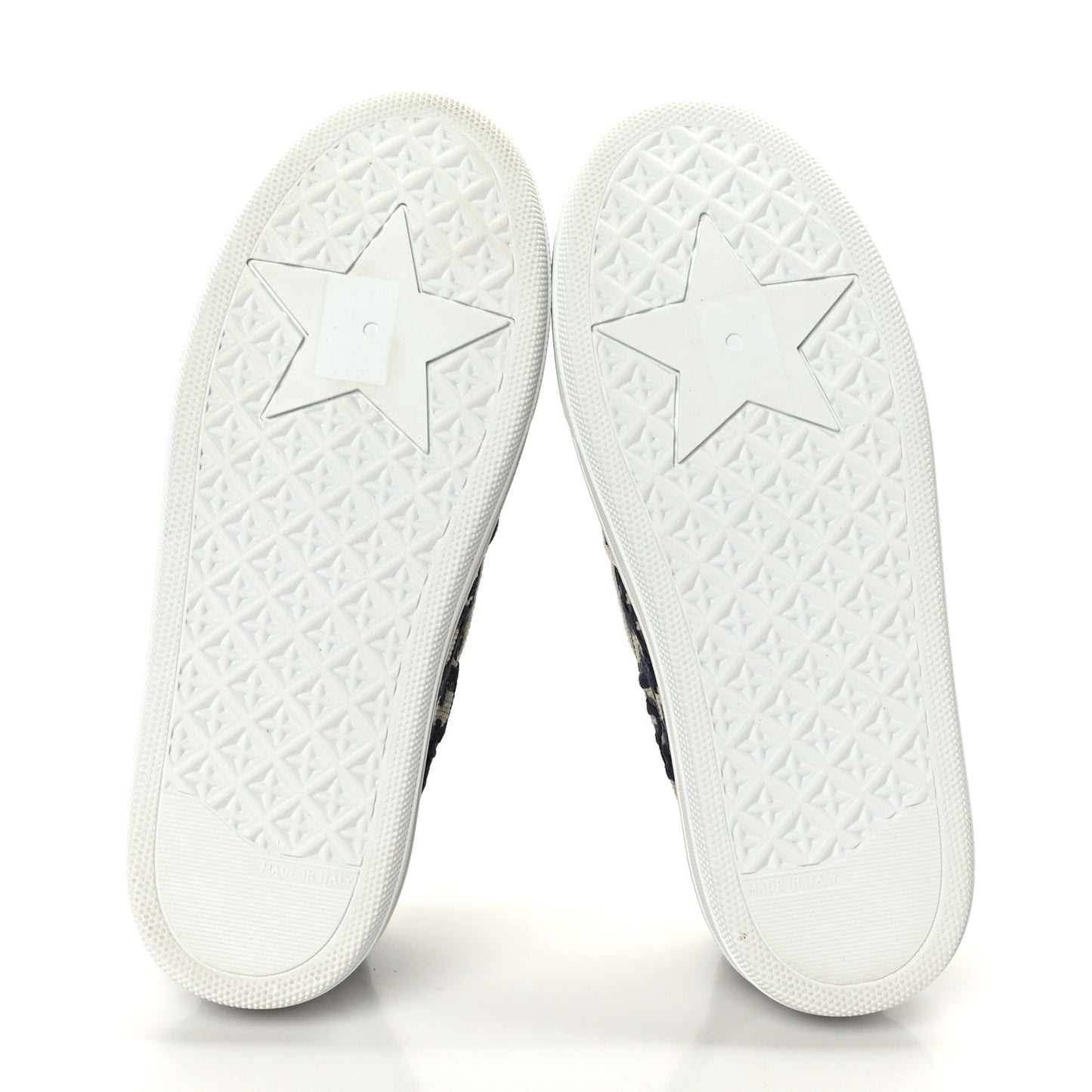Canvas Oblique Embroidered Womens Solar Slip On Sneakers 36.5 Deep Blue