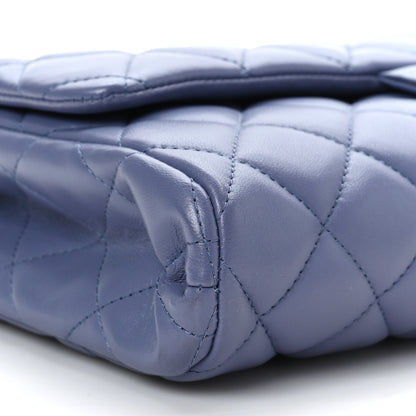 Chanel Lambskin Quilted Clutch with Chain Flap Purple 8 of 9