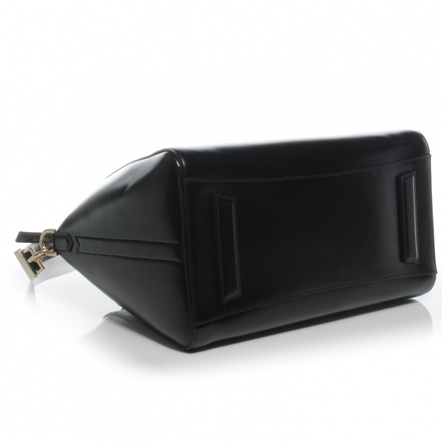 Shiny Lord Calfskin Medium Antigona Black