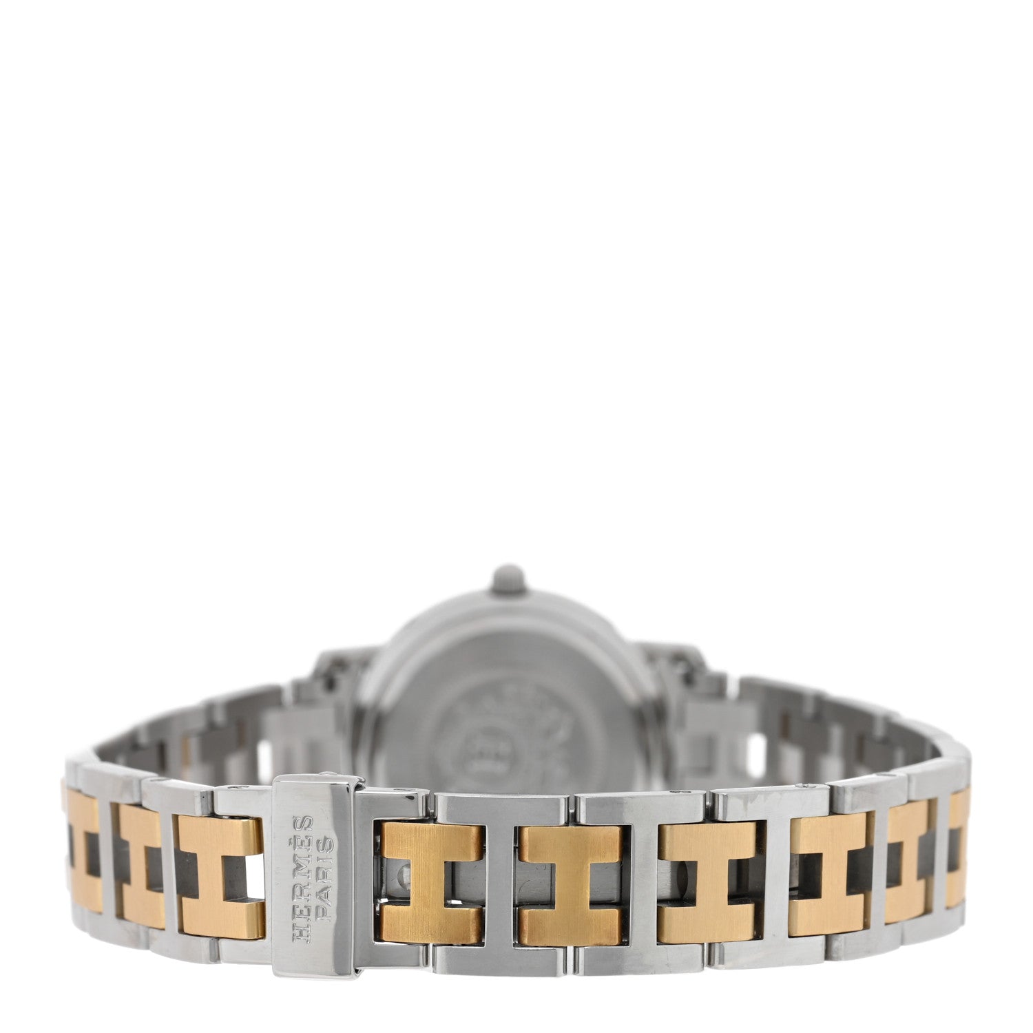 Hermes Stainless Steel 24mm Clipper Quartz Watch Gold 3 of 5