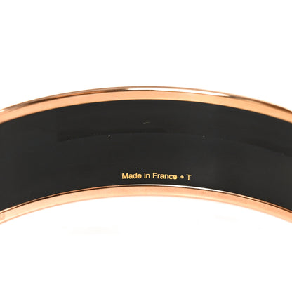 Hermes Enamel Printed Wide Les Léopards Bracelet 70 Positif Negatif 5 of 6