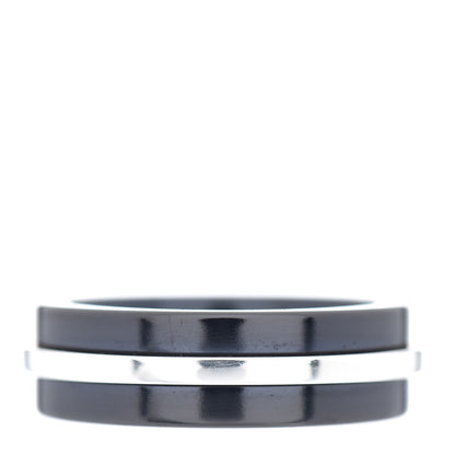 Tiffany Sterling Silver Titanium Tiffany T Wide Band Ring 47 4 3 of 4