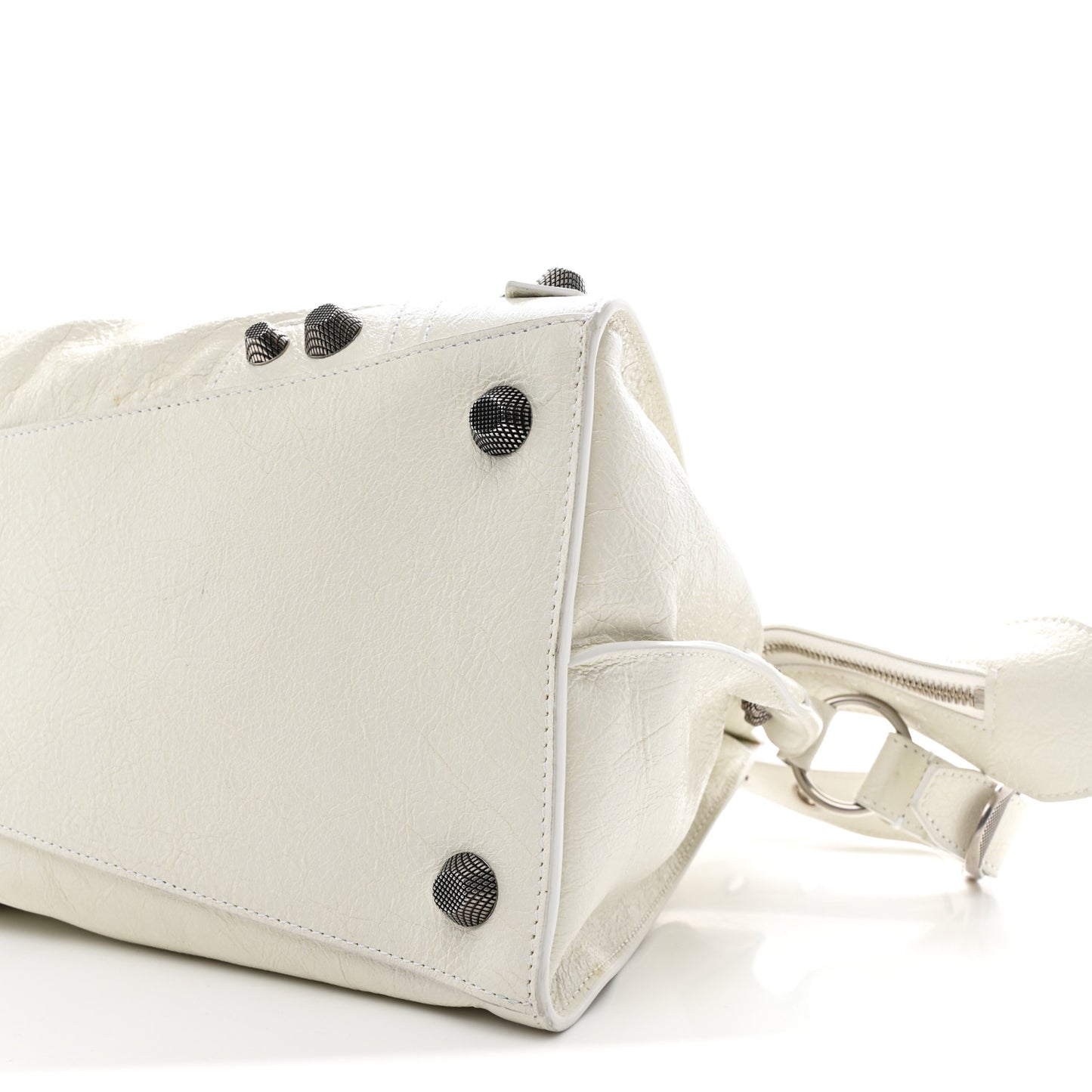 Agneau Arena Neo Cagole City Handbag Optic White