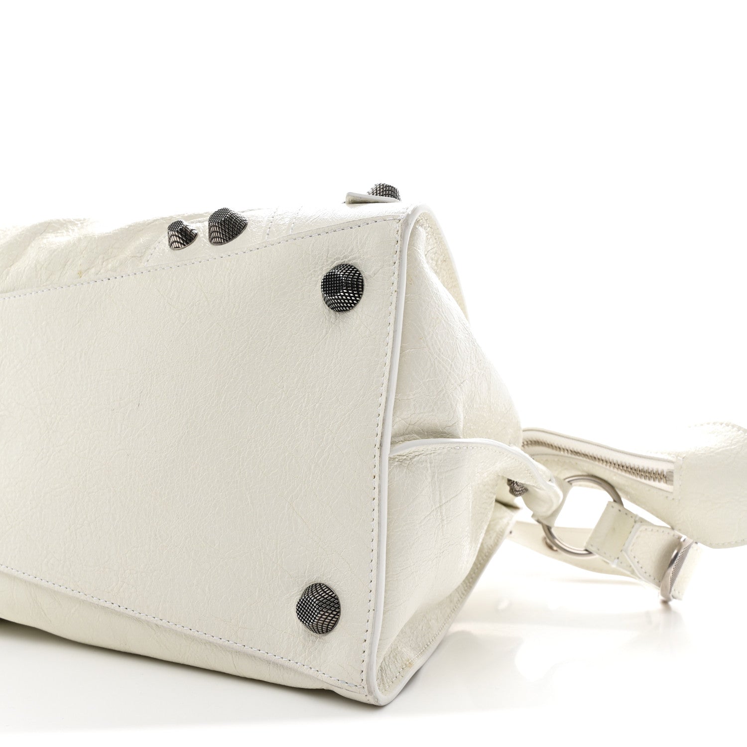 Balenciaga Agneau Arena Neo Cagole City Handbag Optic White 11 of 13