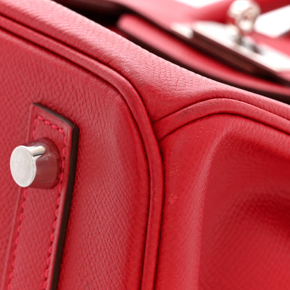 Hermes Epsom BIRKIN 30 Rouge Casaque 10 of 10