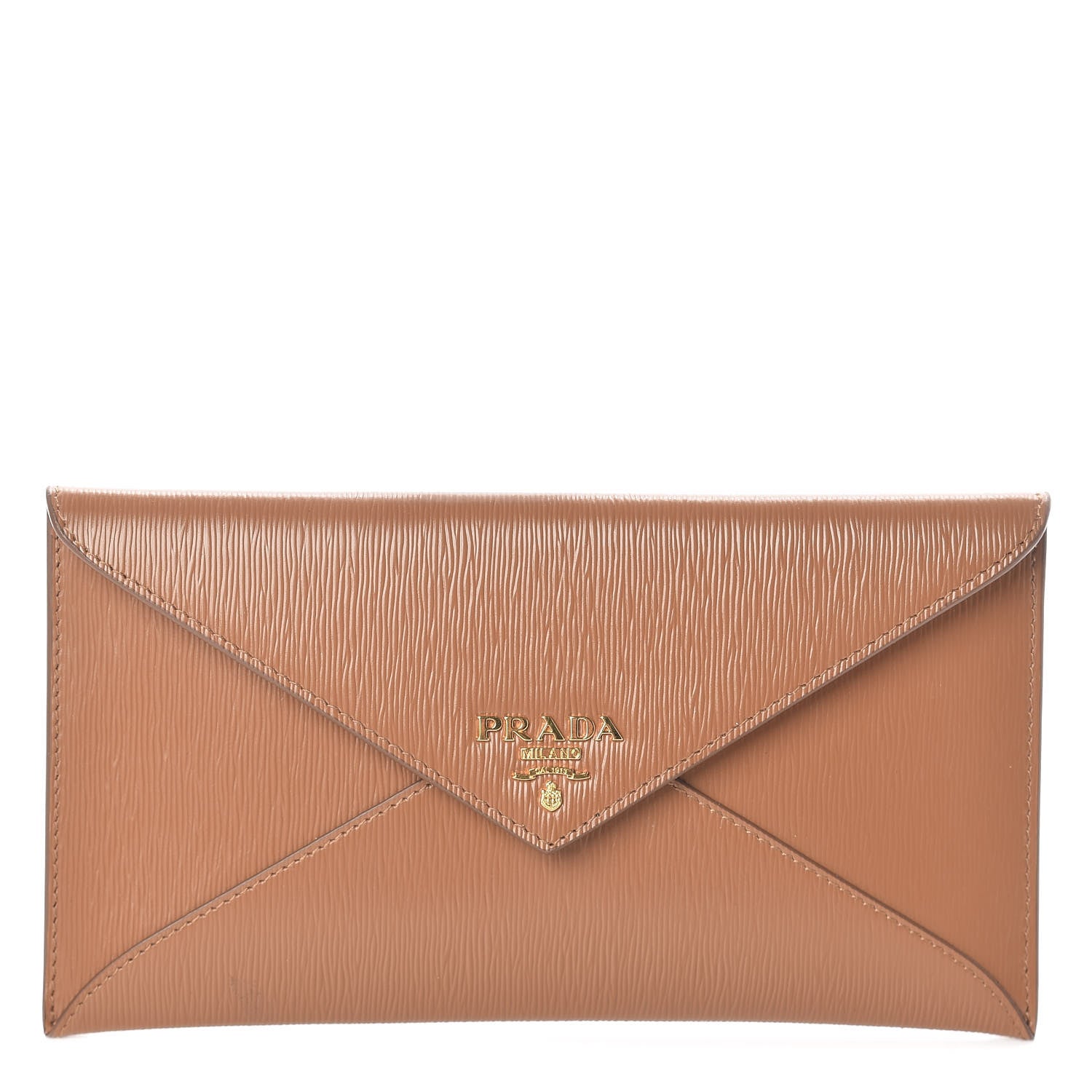 Prada Vitello Move Envelope Wallet Caramel 1 of 7