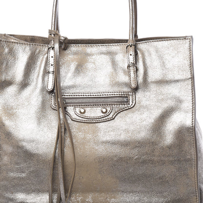 Balenciaga Metallic Calfskin Papier A5 Tote Gold 7 of 9
