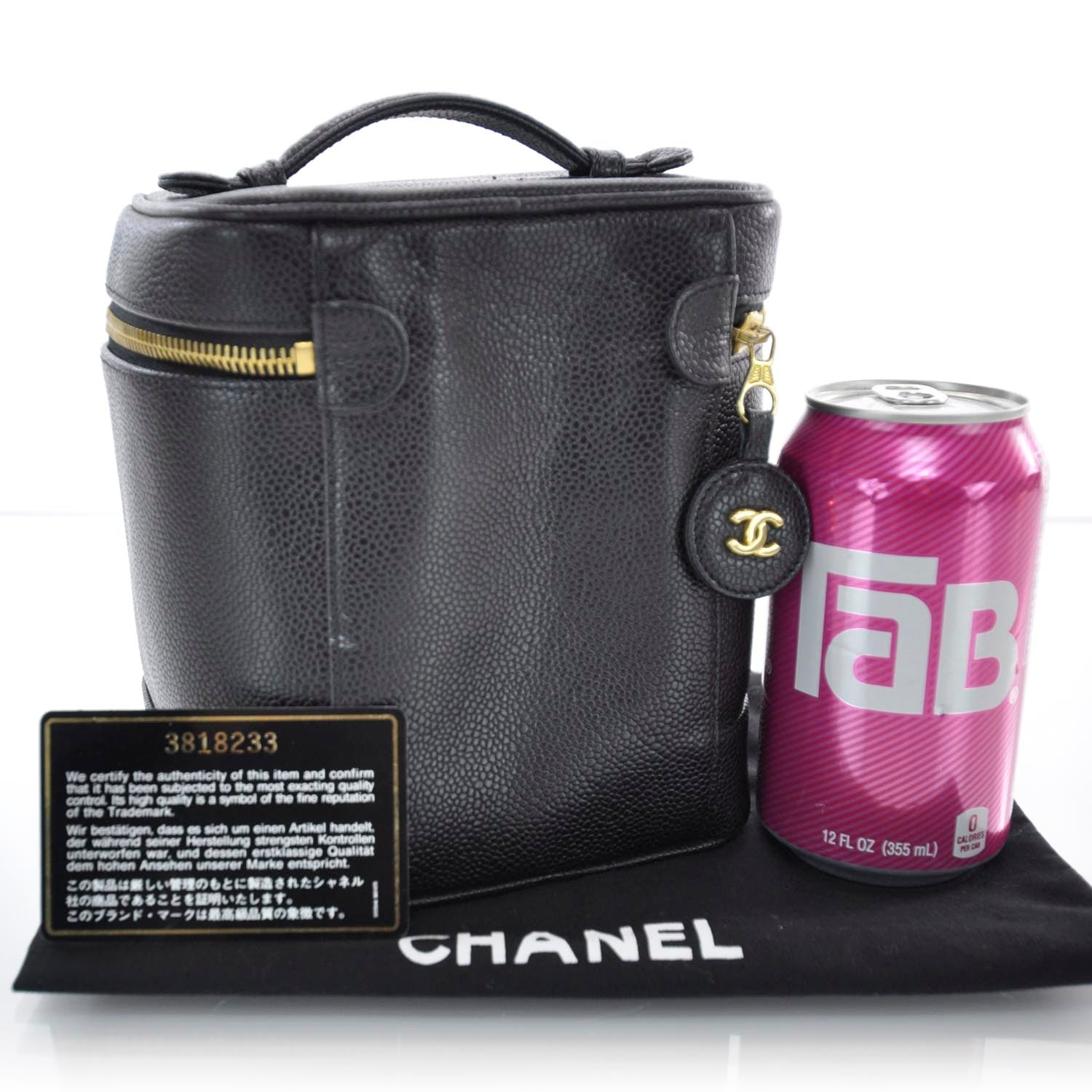 Chanel Caviar Cosmetic Bag Black 2 of 7