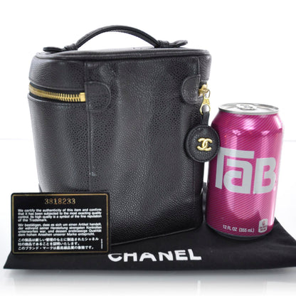 Chanel Caviar Cosmetic Bag Black 2 of 7