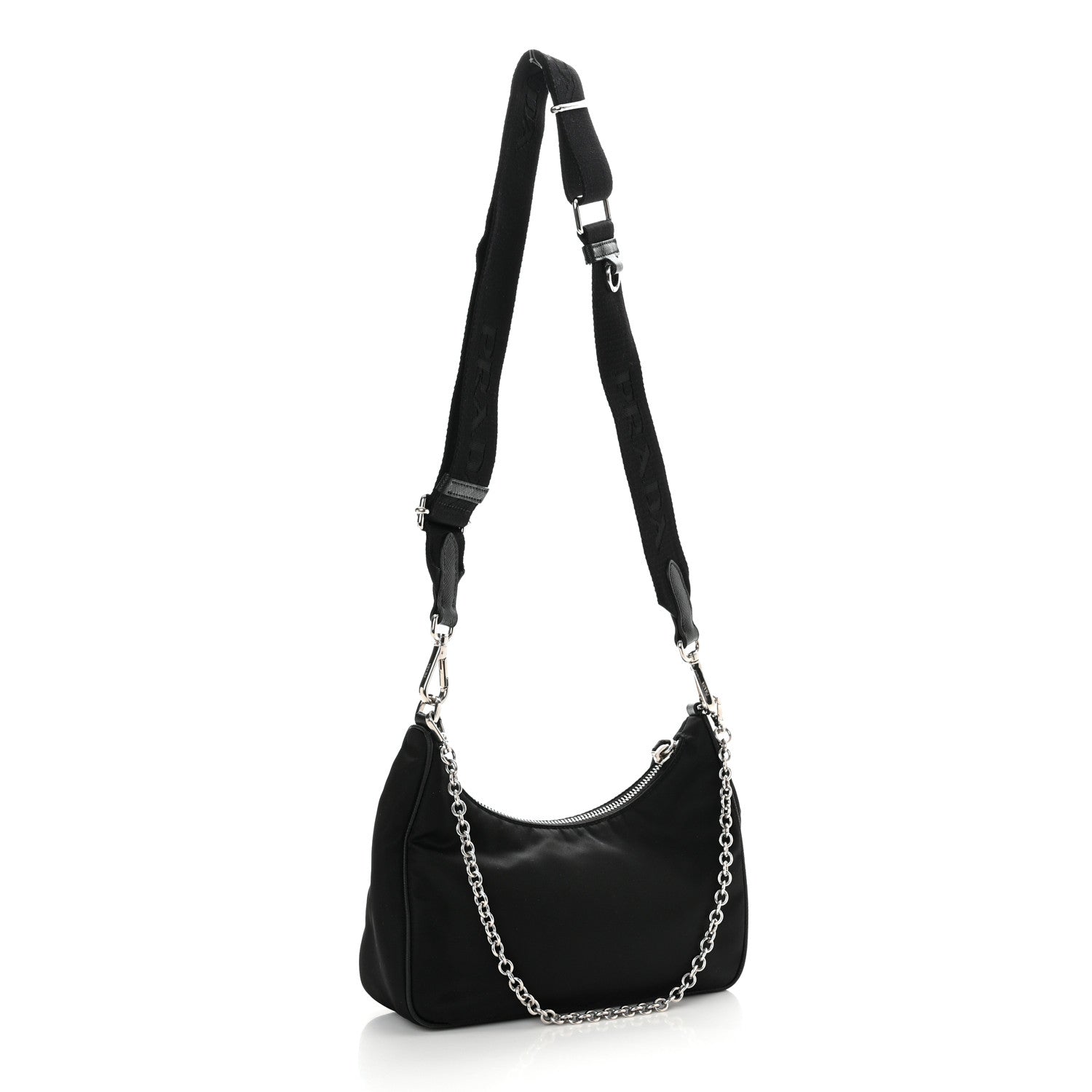 Prada Nylon Re-Edition 2005 Shoulder Bag Black 3 of 12