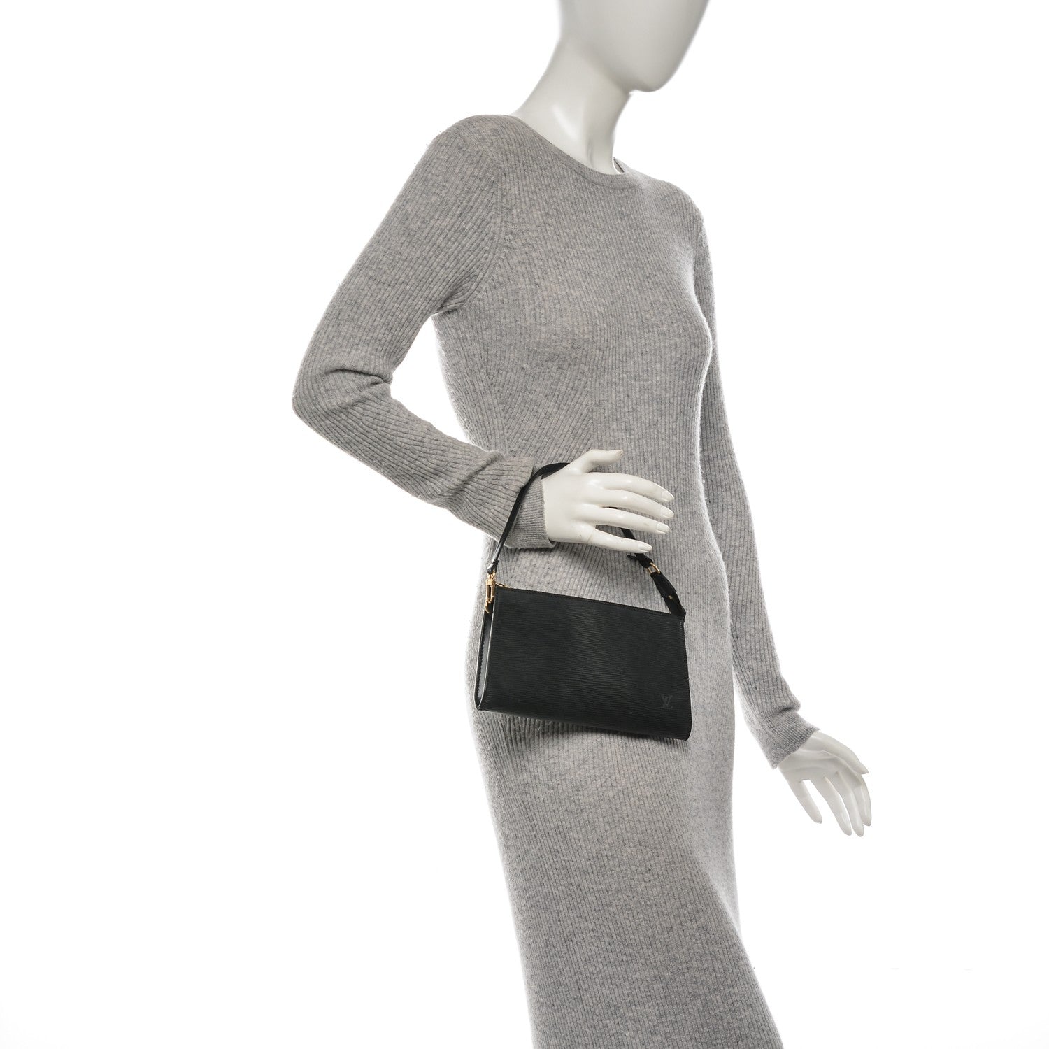 Louis Vuitton Epi Pochette Accessories 24 Black 2 of 9