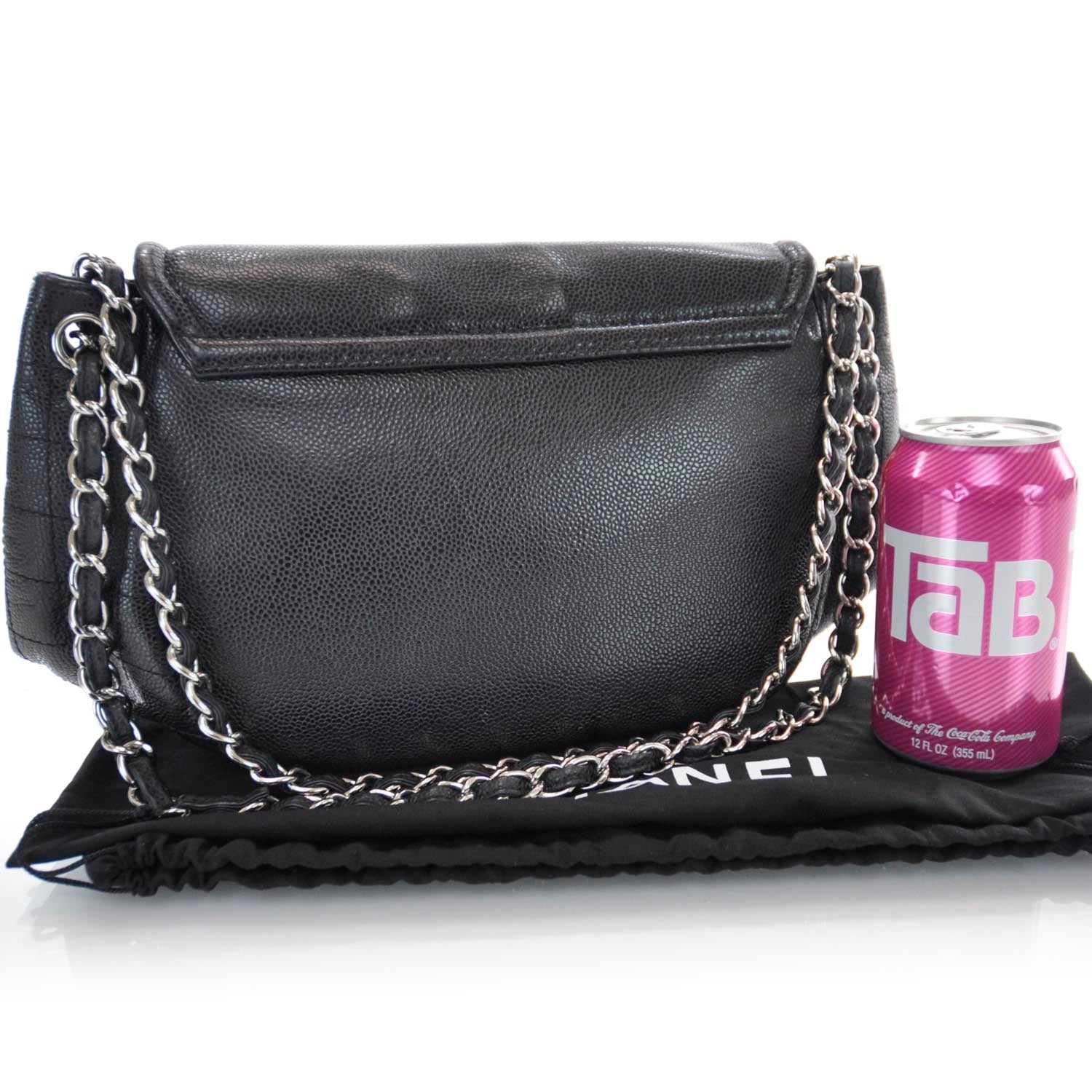 Chanel Caviar Half Moon Large Flap Black 3 of 7