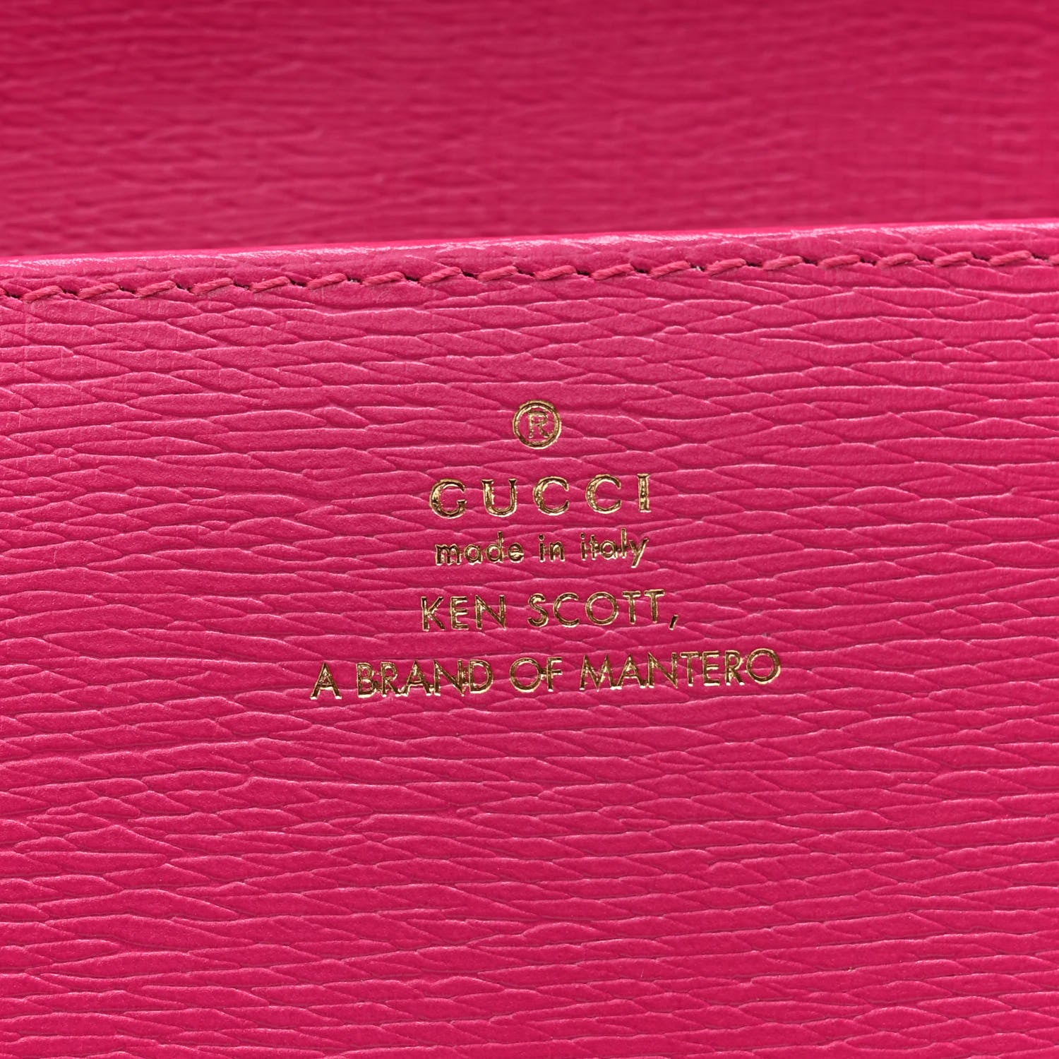 Gucci X KEN SCOTT Shangai Calfskin Pomponica Print Horsebit 1955 Wallet On Chain Multicolor Fuxia Pompon 6 of 10