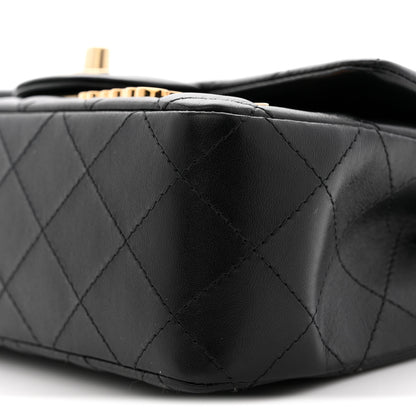 Chanel Lambskin Quilted Hollywood Charms Mini Rectangular Flap Black 10 of 11