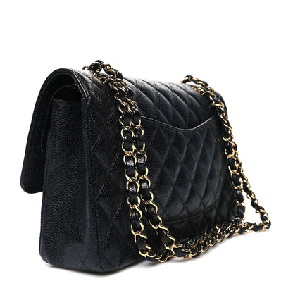 Chanel Caviar Quilted Medium Double Flap Black 3 of 11