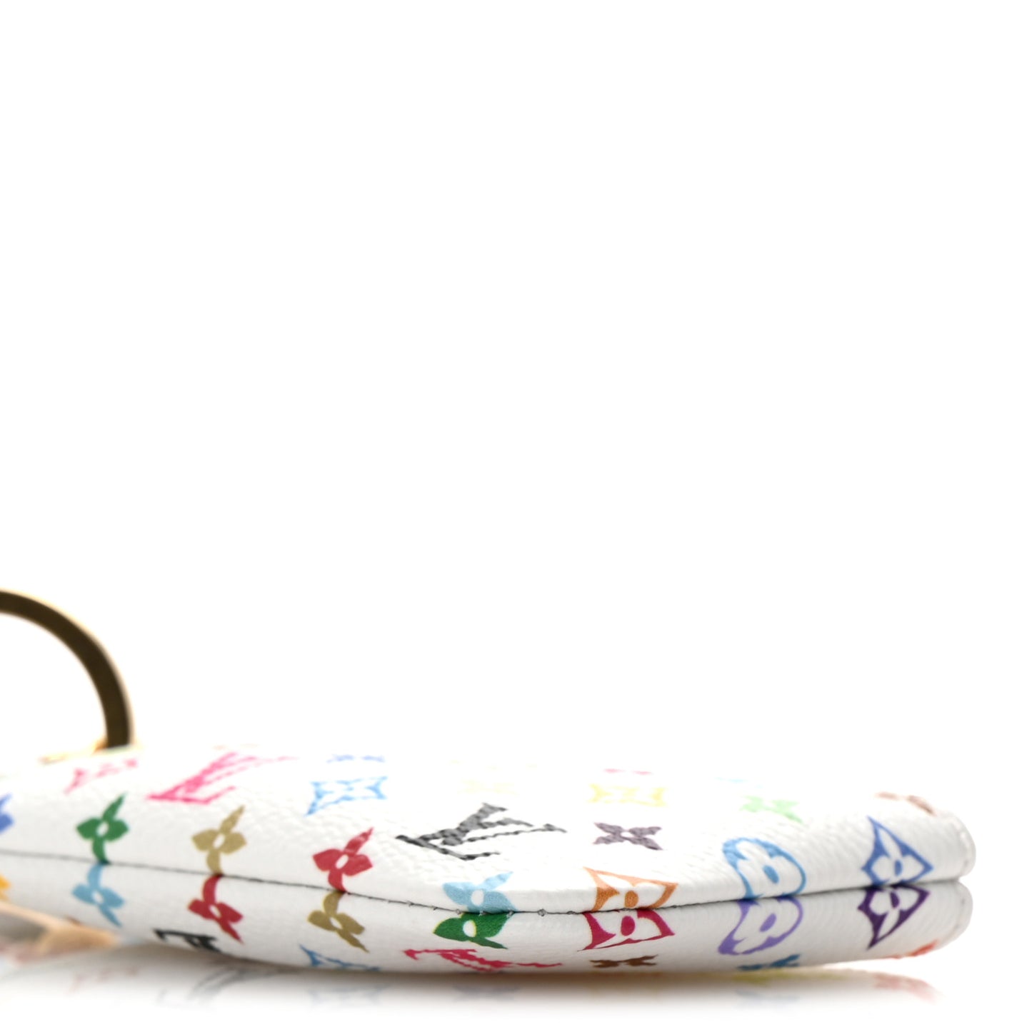 LV X TM Monogram Multicolor Phone Holder White