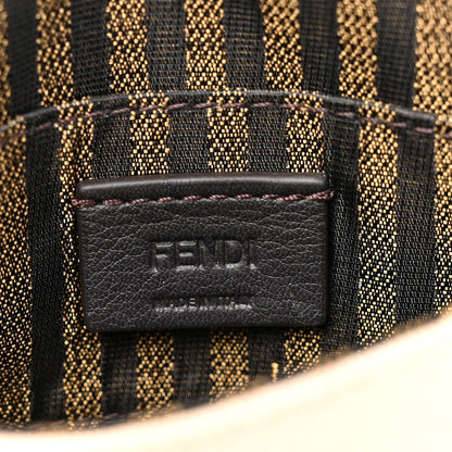 Fendi Canvas Vitello King FF Embroidered Nano Maxi Buckle Baguette Charm Nuvola 6 of 11