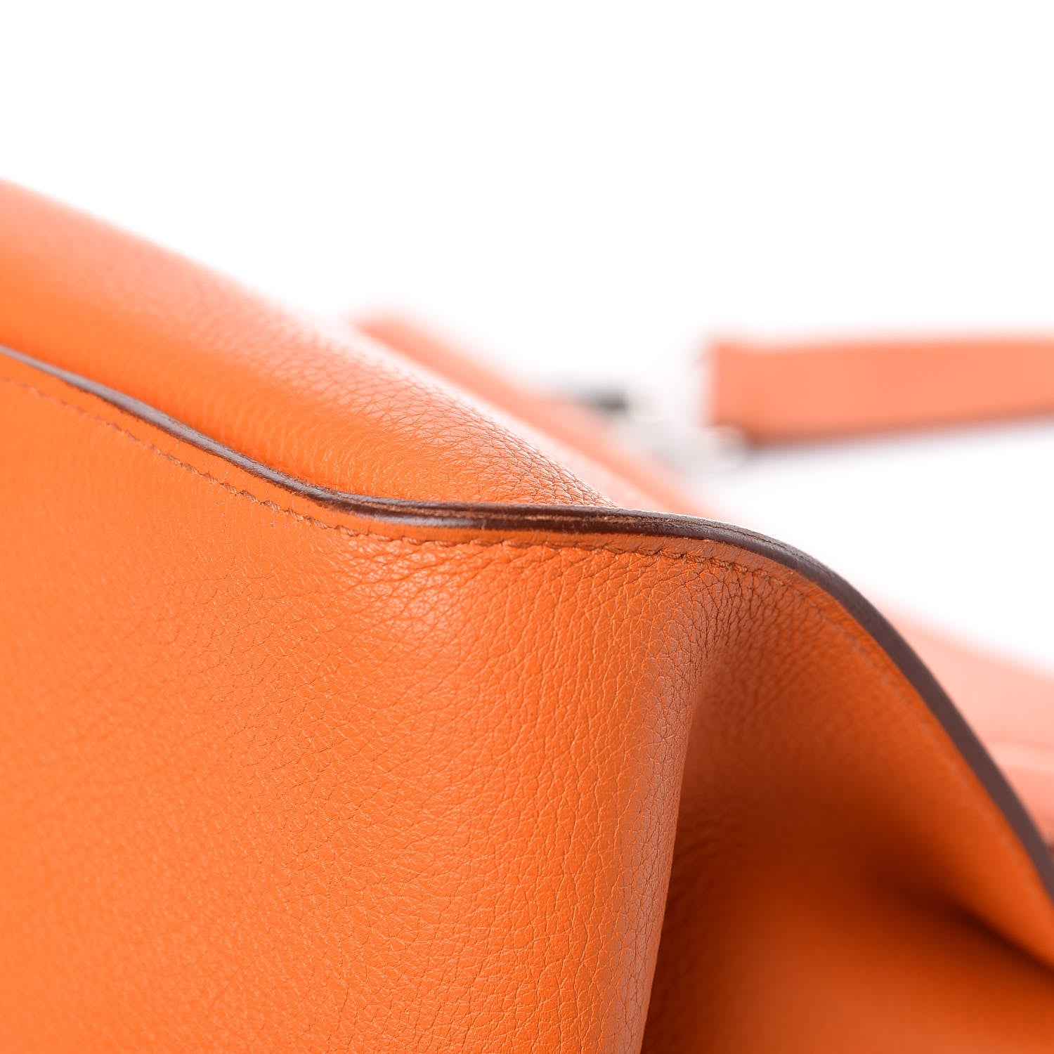 Hermes Taurillon Clemence Jypsiere 34 Orange 8 of 19