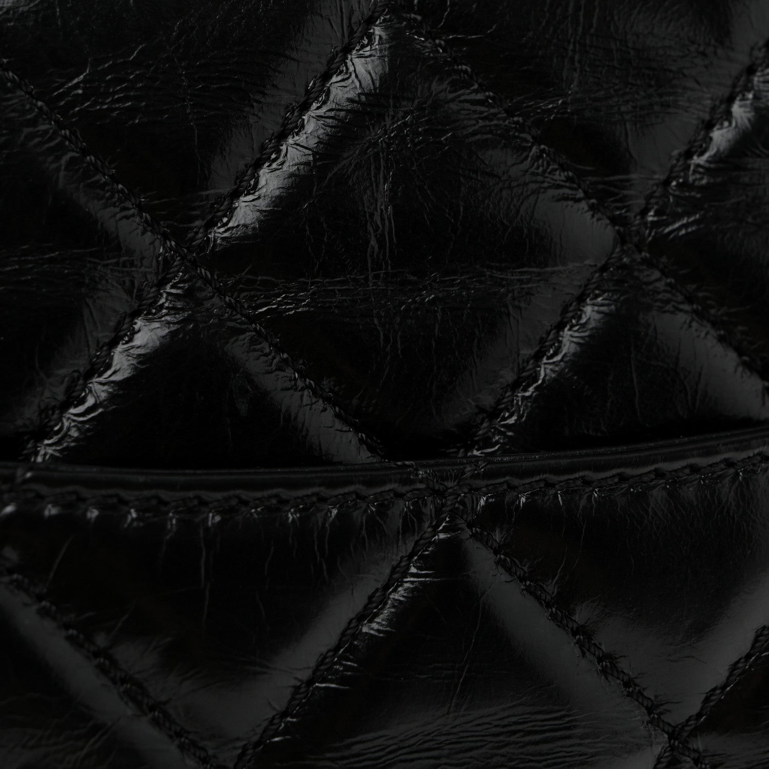 Chanel Glazed Calfskin Castle Rock Medium Flap Black 11 of 12