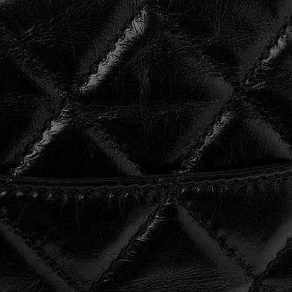 Chanel Glazed Calfskin Castle Rock Medium Flap Black 11 of 12