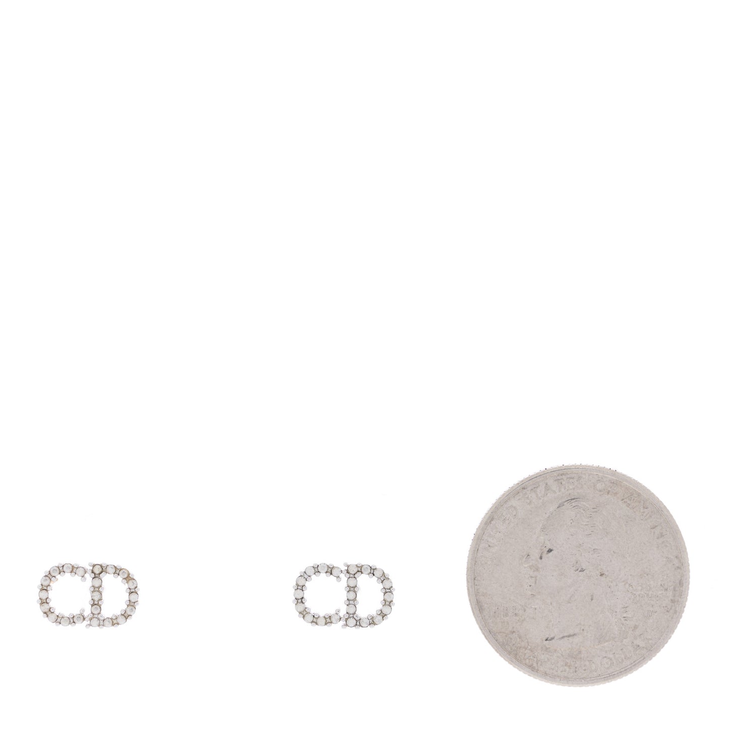Crystal Clair D Lune Earrings Silver