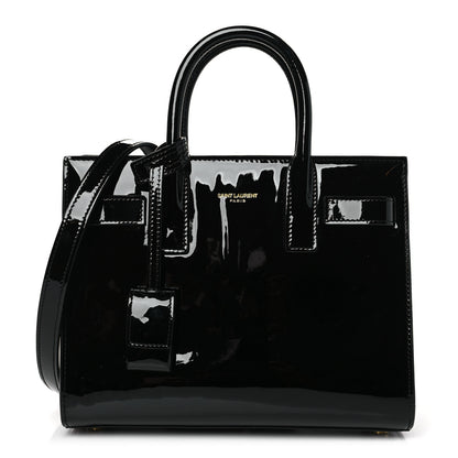 Saint Laurent Patent Calfskin Nano Sac de Jour Black 1 of 8