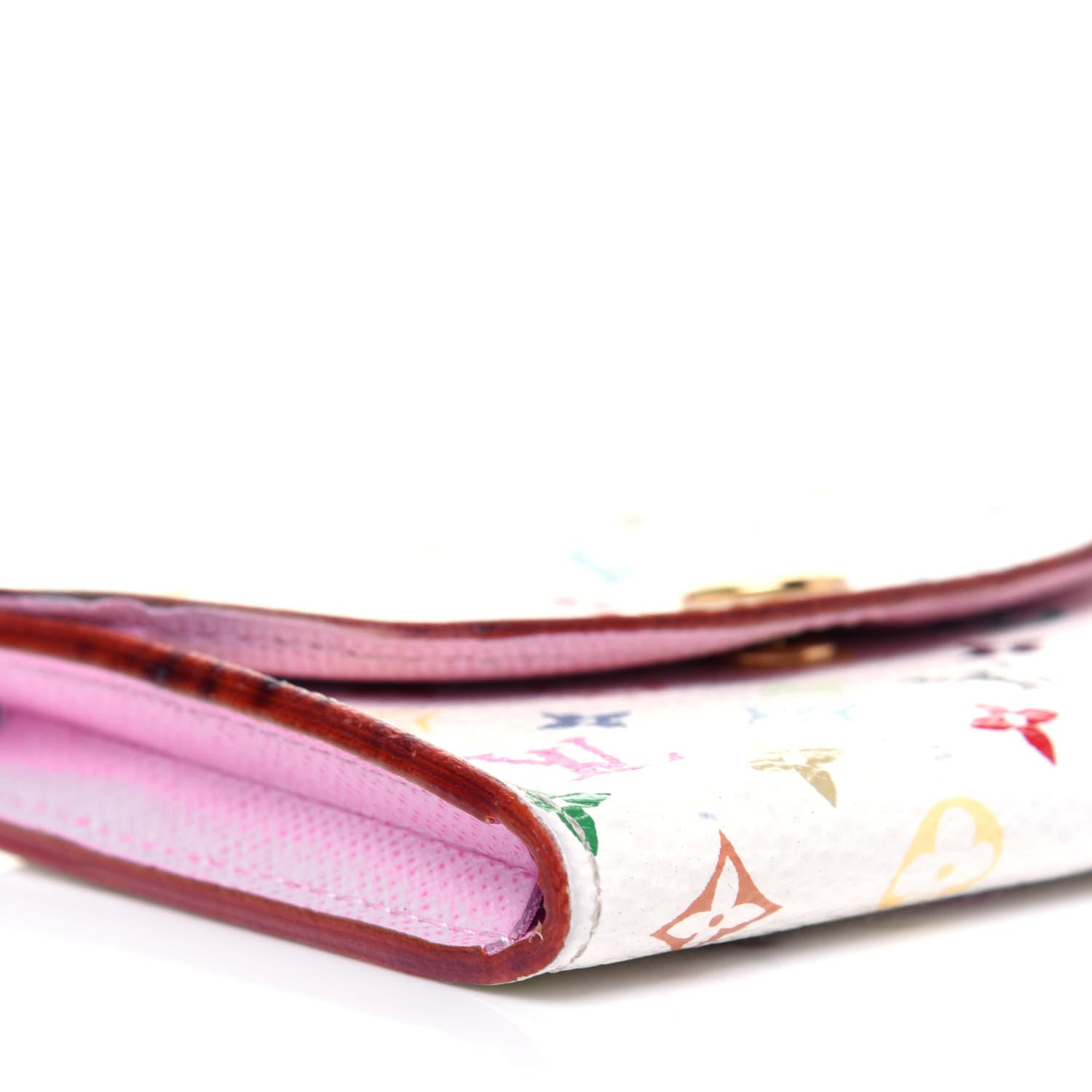 Louis Vuitton Monogram Multicolor Business Card Holder White Litchi 11 of 19