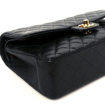 Chanel Caviar Quilted Medium Double Flap Black 10 of 11