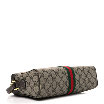 Gucci GG Supreme Monogram Web Small Ophidia Shoulder Bag Brown 4 of 10