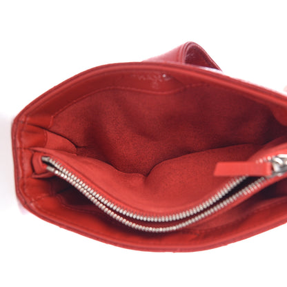 Chanel Caviar Quilted Mini Phone Holder Clutch Red 5 of 13