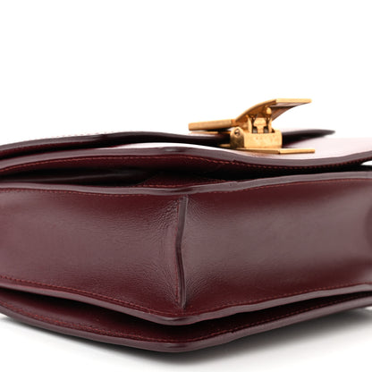 Celine Box Calfskin Small Classic Box Flap Bag Burgundy 8 of 15