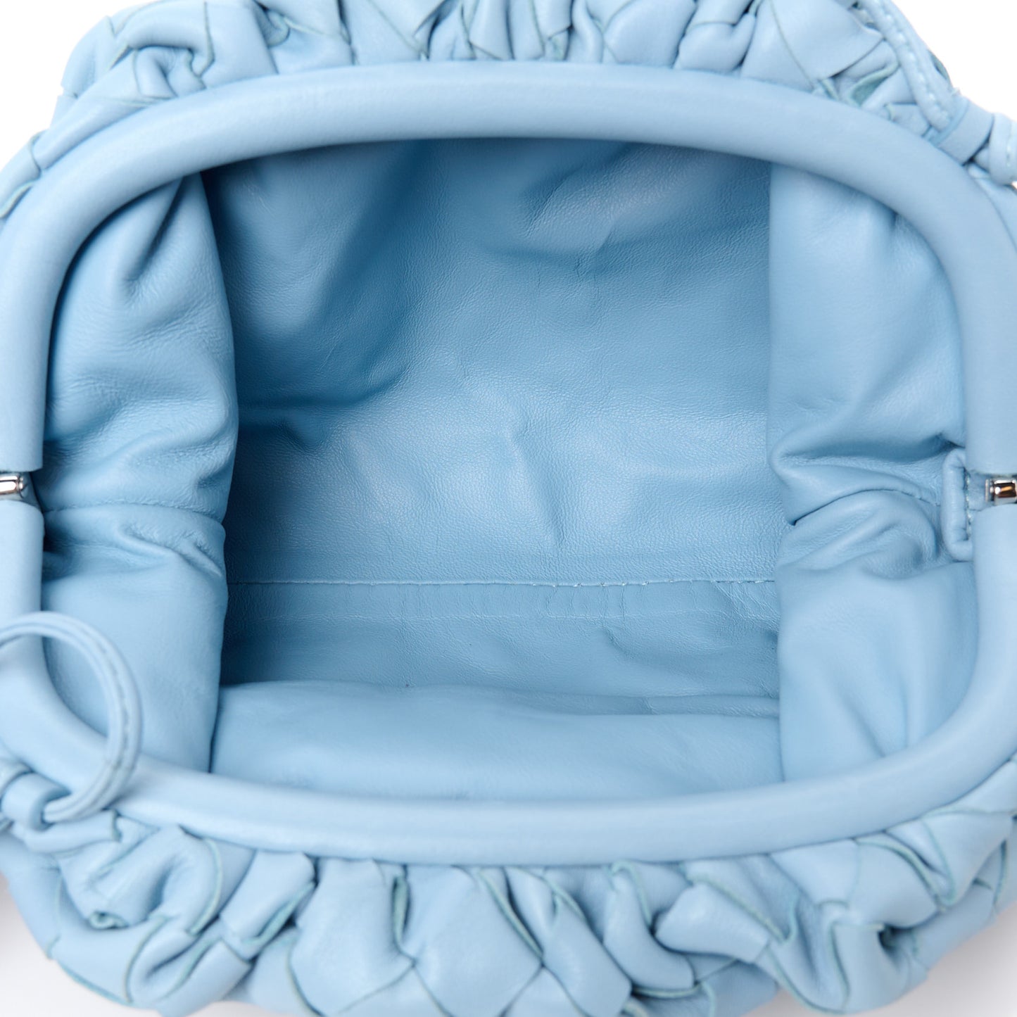 Nappa Intrecciato The Mini Pouch Ice