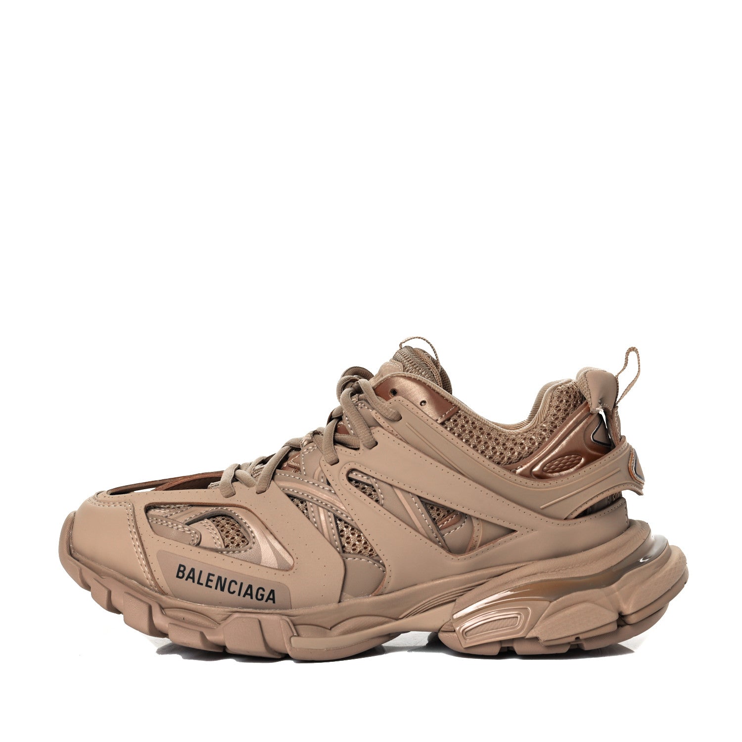 Balenciaga Mesh Rubber Uni-Matte Full Color Womens Track Sneakers 39 Full Beige 1 of 9
