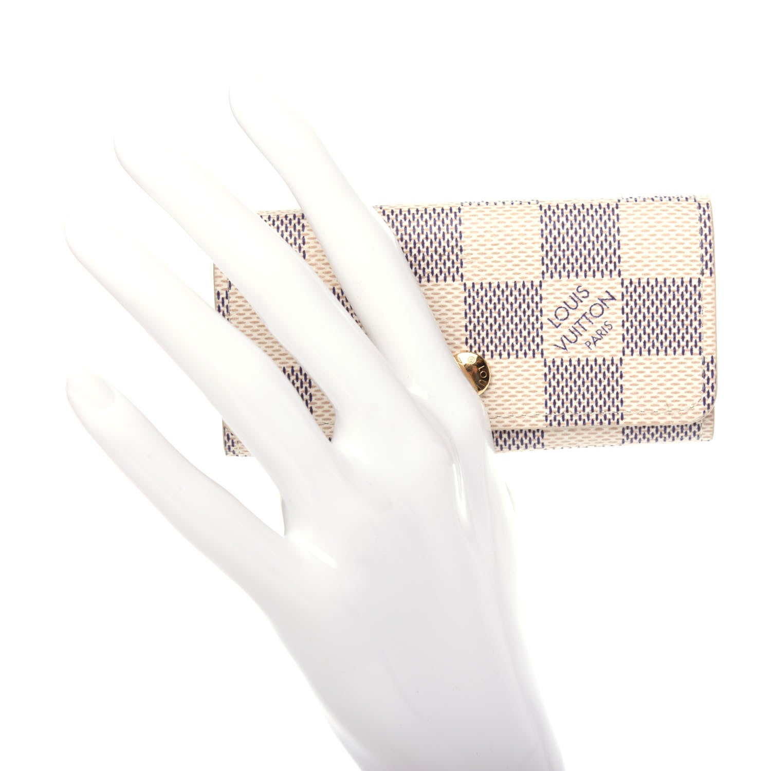 Louis Vuitton Damier Azur Multicles 4 Key Holder 2 of 8