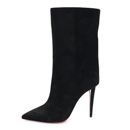 Christian Louboutin Veau Velours Astrilarge 100 Booties 41 Black 1 of 9