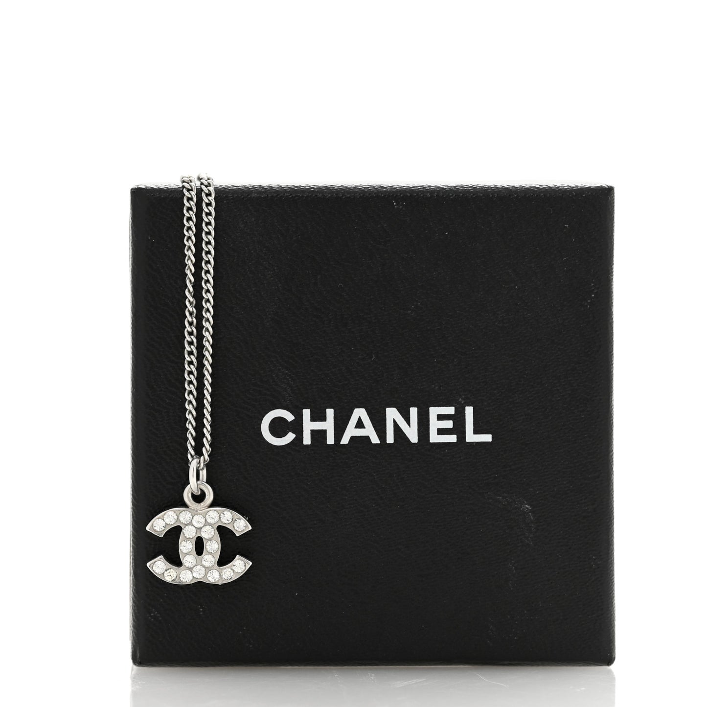 Crystal Timeless CC Necklace Silver