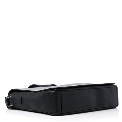 Burberry Grainy Calfskin Embossed Bruno Messenger Black 4 of 11