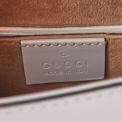 Gucci Calfskin Mini Sylvie Chain Shoulder Bag White 6 of 7