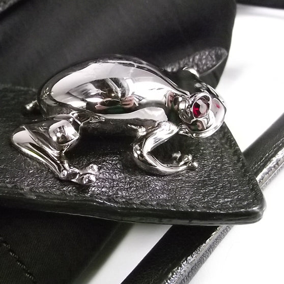 Nylon Leather Charlie Frog Bowler Black