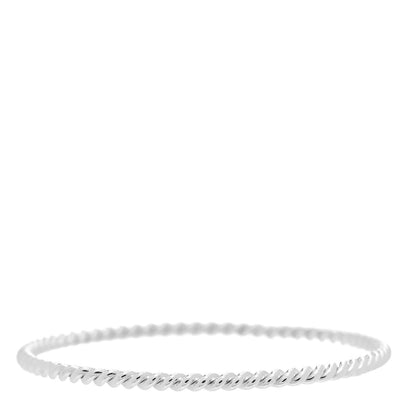 Tiffany Sterling Silver Twist Rope Bangle Bracelet 3 of 4