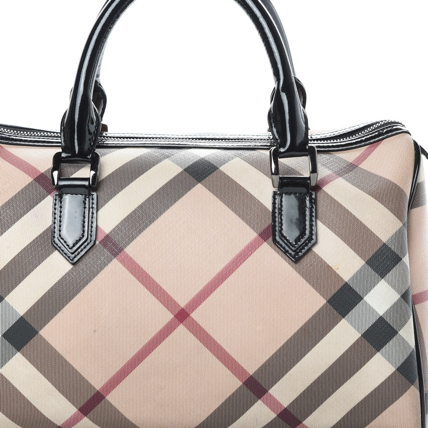 Nova Check Small Chester Bowling Bag Black