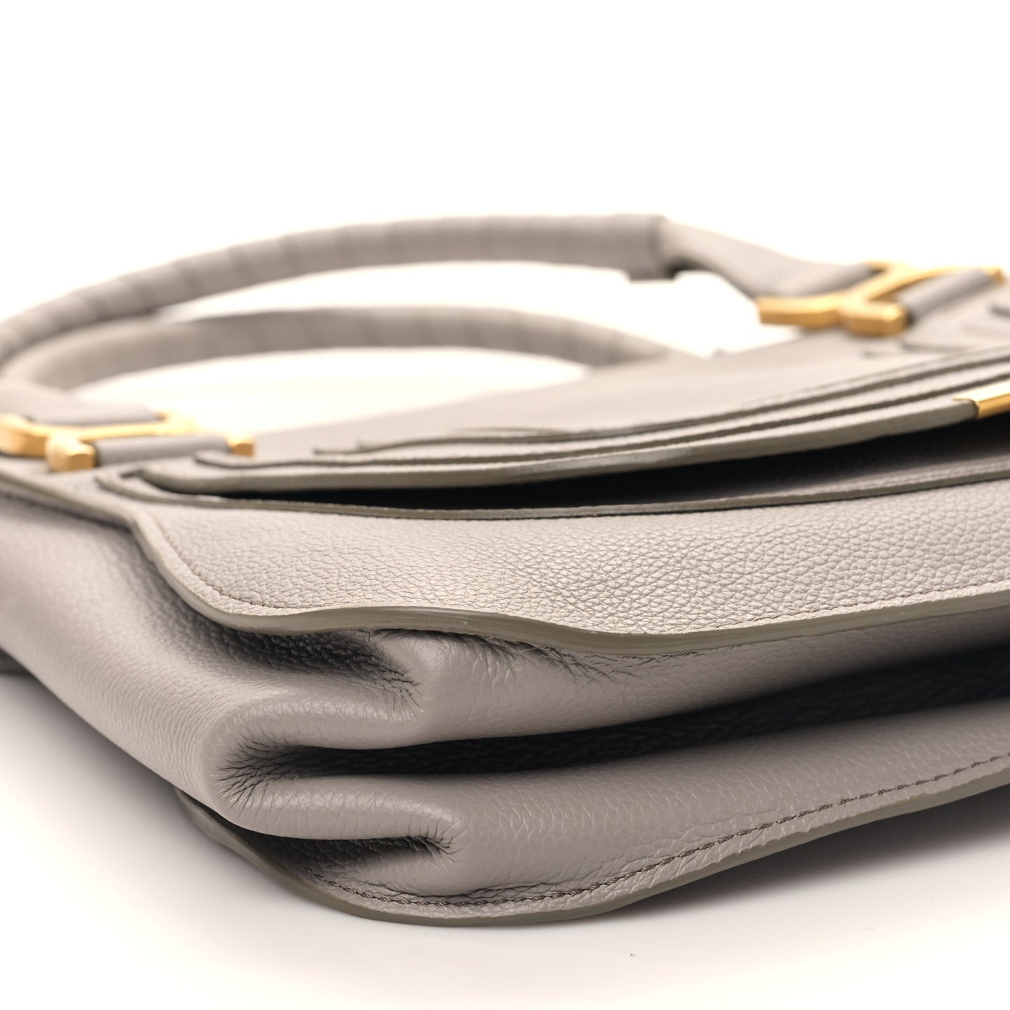 Calfskin Medium Marcie Satchel Cashmere Grey