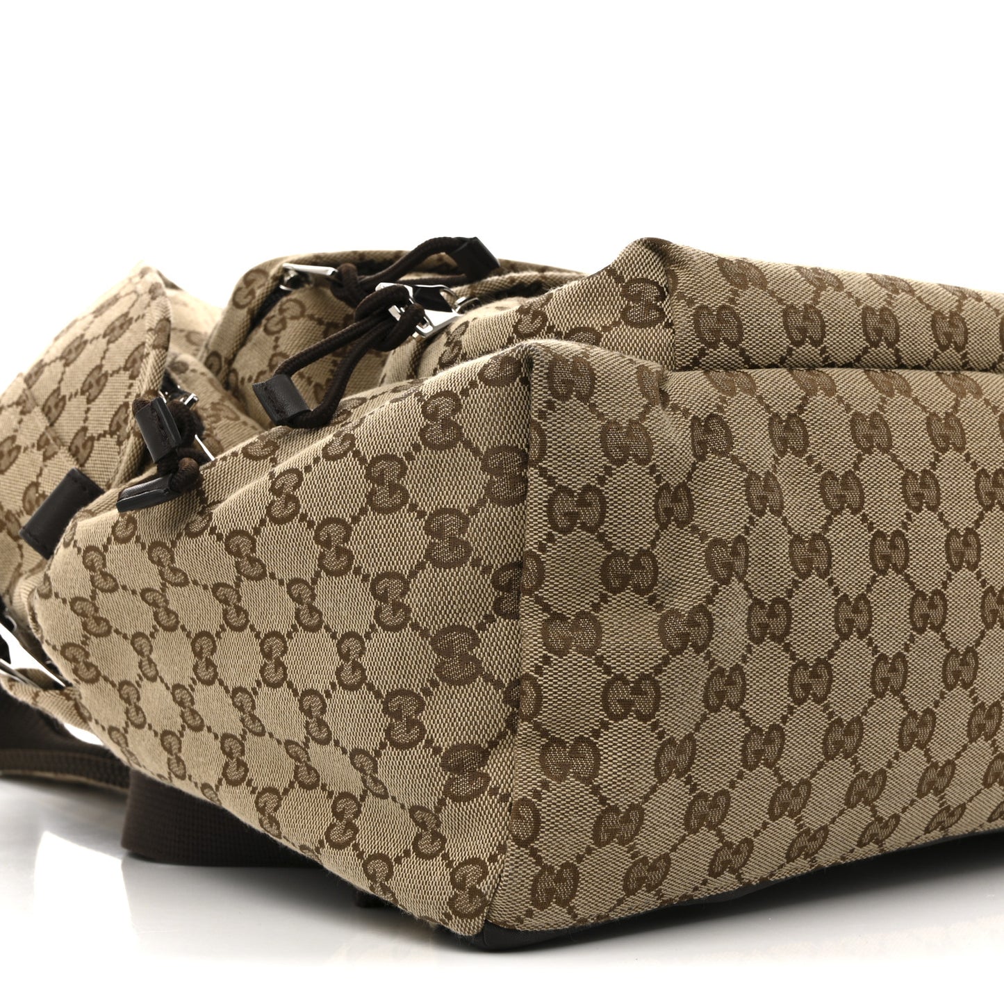 GG Monogram Medium Backpack Brown