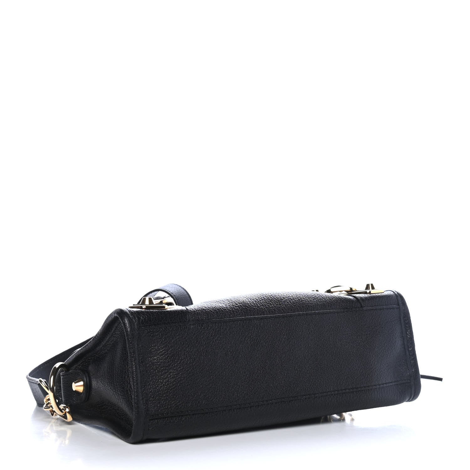 Balenciaga Chevre Gold Metallic Edge Hardware Mini City Black 3 of 4