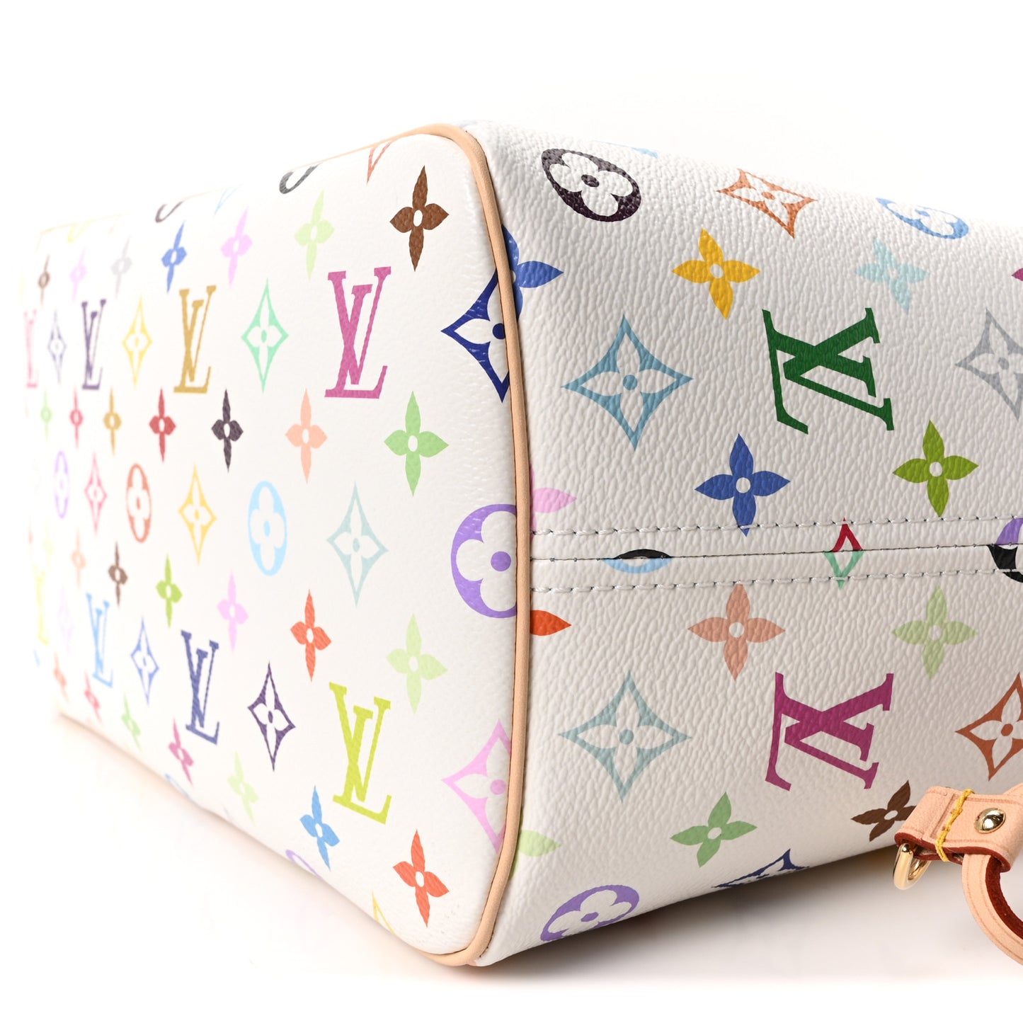 LV X TM Monogram Multicolor Neverfull MM White