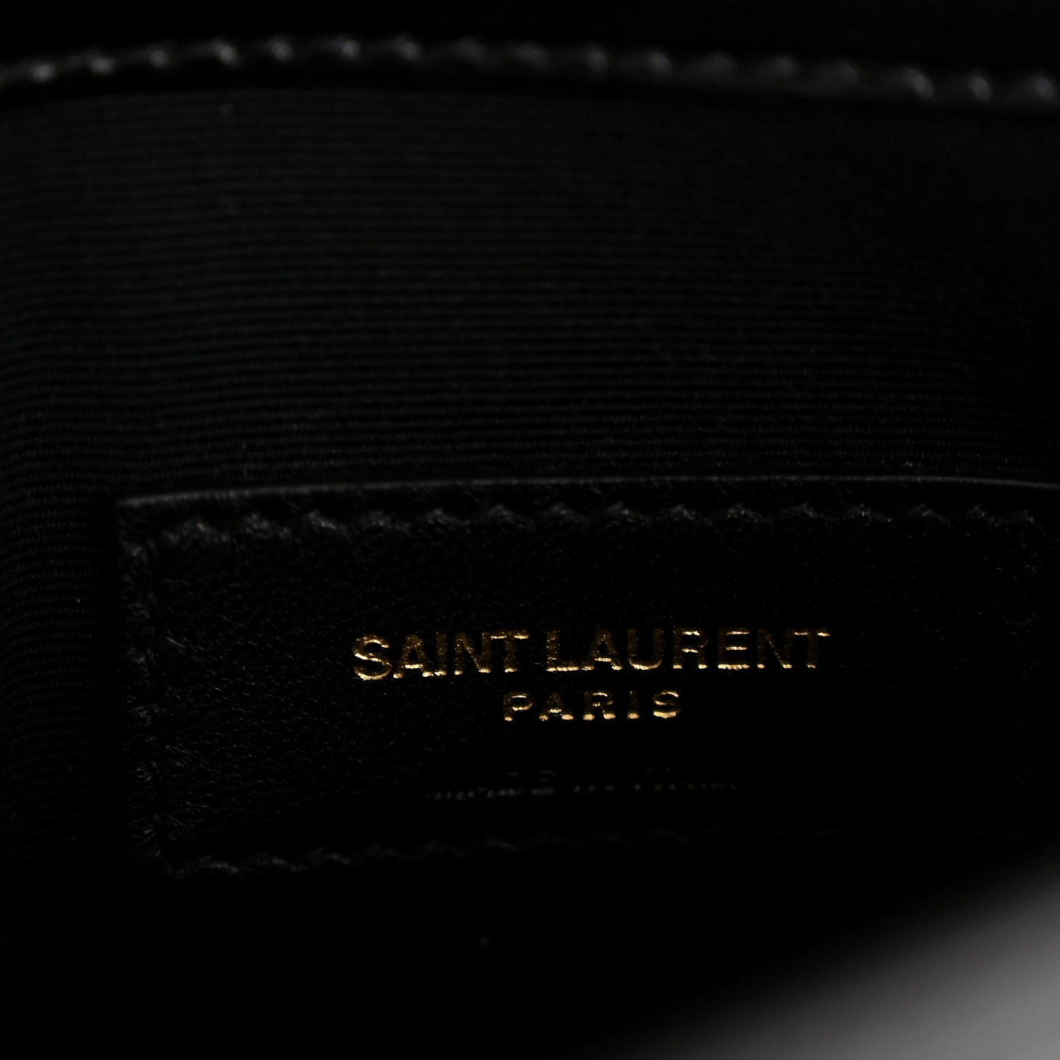 Saint Laurent Smooth Shiny Calfskin Monogram Uptown Pouch Black 6 of 12