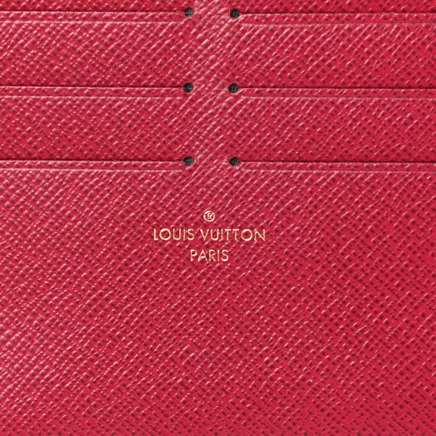Louis Vuitton Calfskin Felicie Card Holder Insert Fuchsia 6 of 6